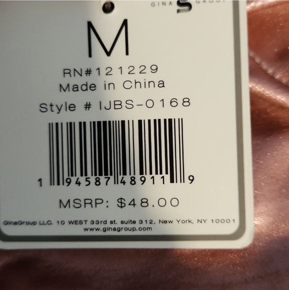 IJAK pink shimmer bodysuit NWT! - Picture 5 of 8